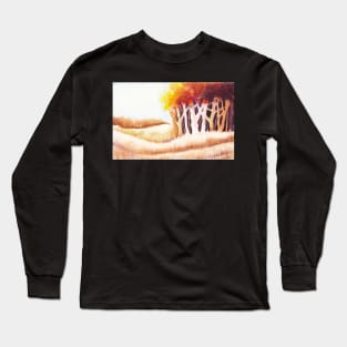 Autumn Trees and Grasses Long Sleeve T-Shirt